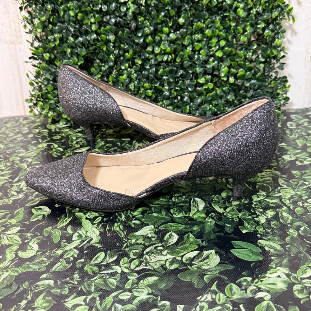 Life Stride Glitter Black Heels - Picture 3 of 11